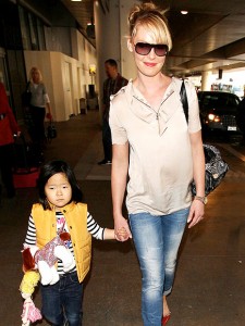 Katherine Heigl with daughter