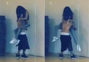 Justin and Selena get dirty in the dance studio