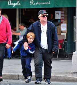 Phillip Seymour Hoffman and son, Cooper 