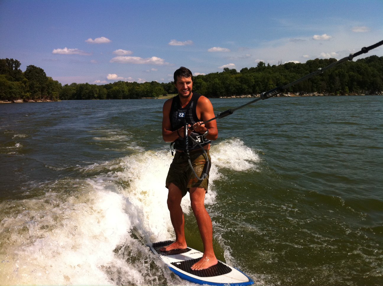 Luke Bryan water sports