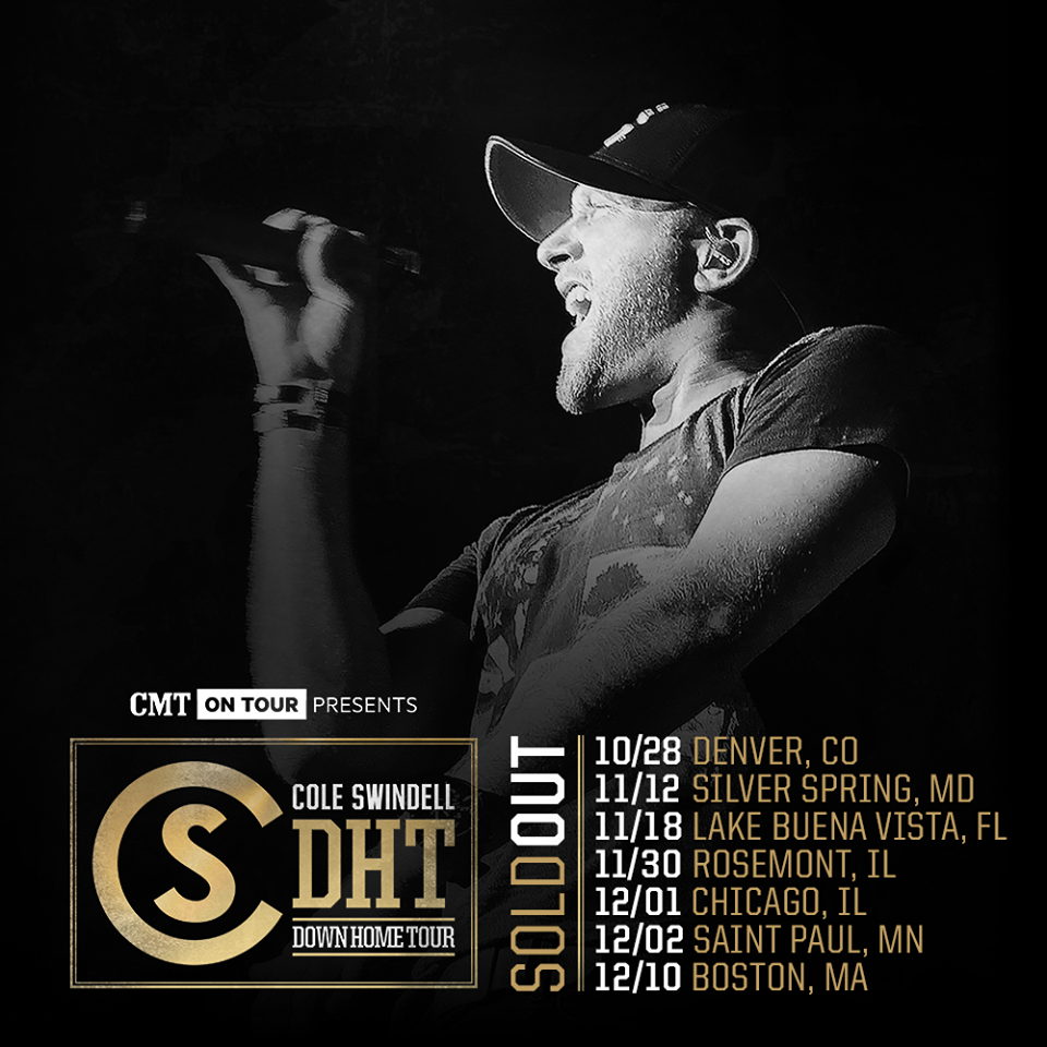 cole swindell tour