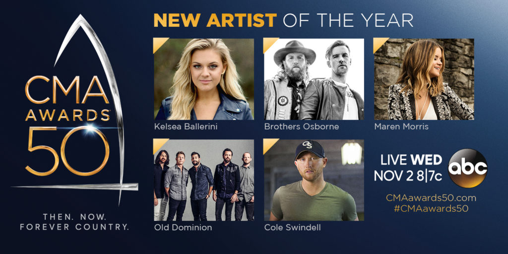 2016 CMA Awards New Artist of the Year