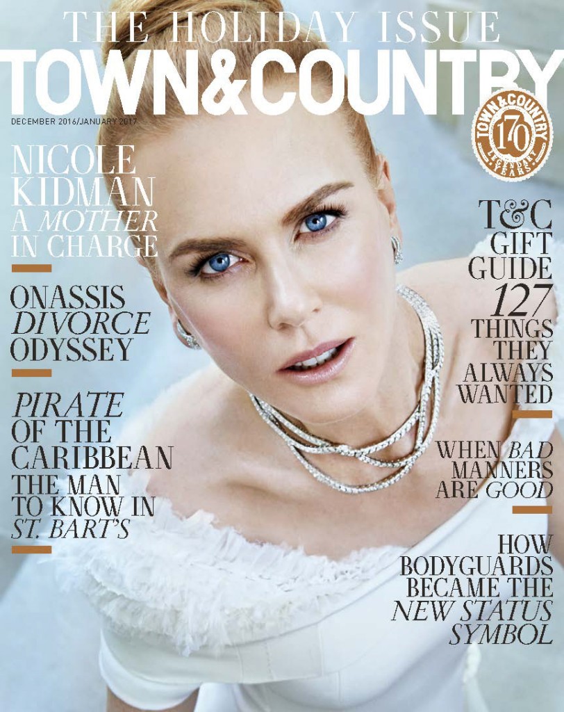 nicole kidman town & country cover