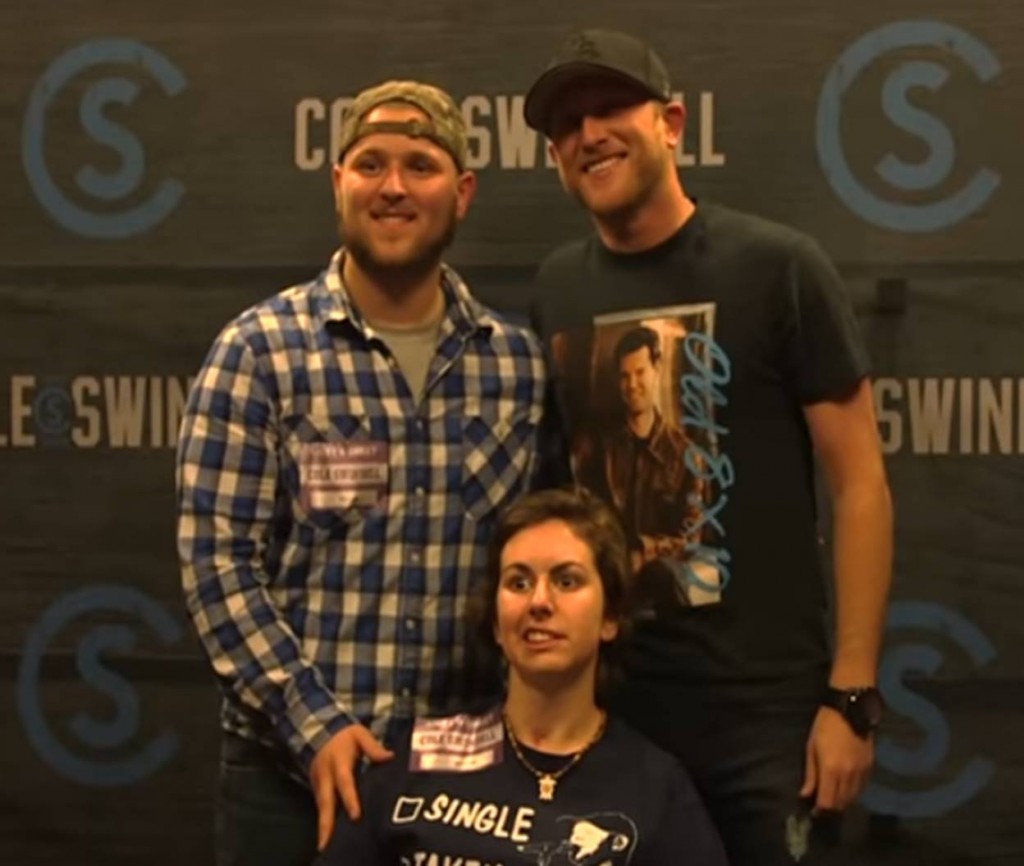 cole swindell with Chelsea Hogue