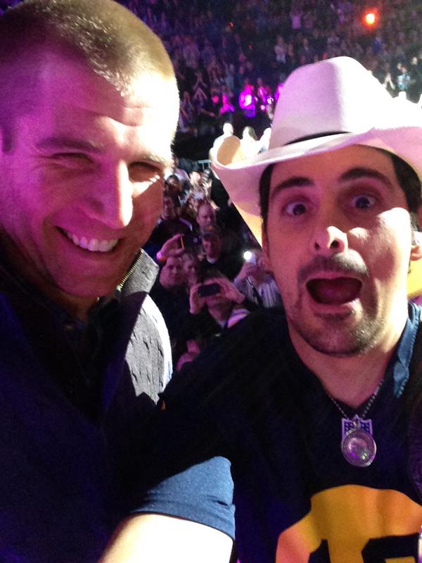 Brad Paisley and Jordy Nelson