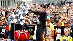 Gordon won a NASCAR-record fifth Brickyard 400 on Sunday, eight days before his 43rd birthday and on the weekend Indianapolis Motor Speedway