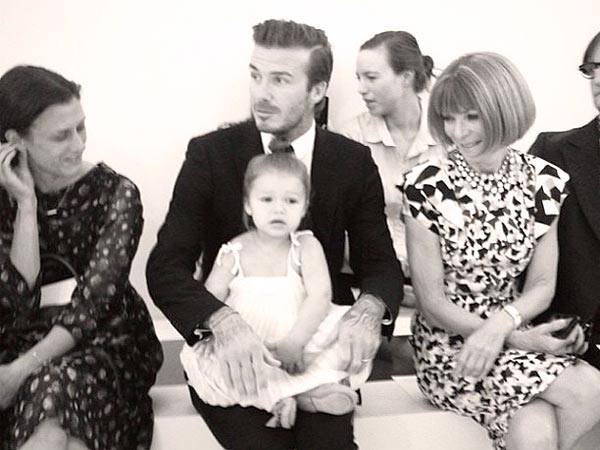 Love this photo from New York Fashion Week for these reasons: 1) David Beckham looks amazing. Being a great Dad makes him SUPER hot. 2)…