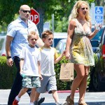 Britney Spears hangs out with her little men, Sean and Jayden! They are growing up so fast!