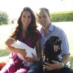 Loving the first official portrait of Prince William, Duchess Kate,  Prince George, and their dog Lupo! This casual photo was snapped by...