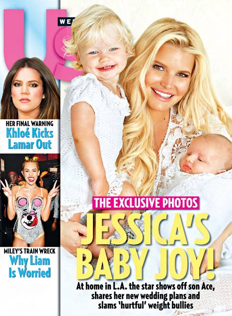 Jessica Simpson and her little loves, Maxwell and Ace, appear on the cover of Us Weekly.