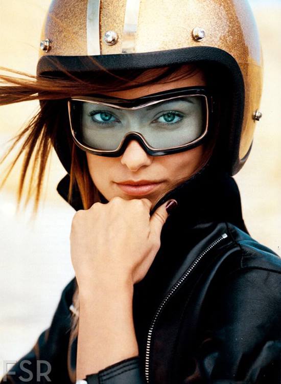 The lovely Olivia Wilde goes racer chic for Allure magazine. Very pretty and unique!