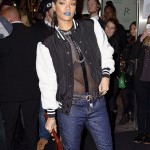 Rihanna's pout gets decked out in blue! Love it?