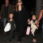 Angelina Jolie was spotted at LAX with all six of her kiddos. The brood is heading to Australia since Angie is filming there. Knox and...