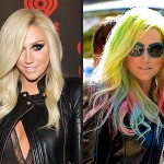 Ke$ha goes super duper bright with rainbow highlights! They fit her unique style. Does she pull it off?