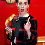 Katy Perry stopped by Germany to promote her new fragrance, Killer Queen, and made this face. Fans, caption this photo...