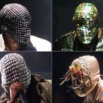 Who's the man behind these strange masks? It's Kanye West and he's totally wearing these on his Yeezus tour. I don't get it...