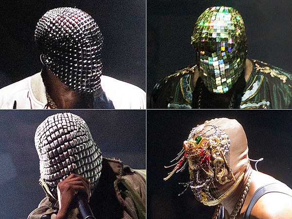 Who’s the man behind these strange masks? It’s Kanye West and he’s totally wearing these on his Yeezus tour. I don’t get it…