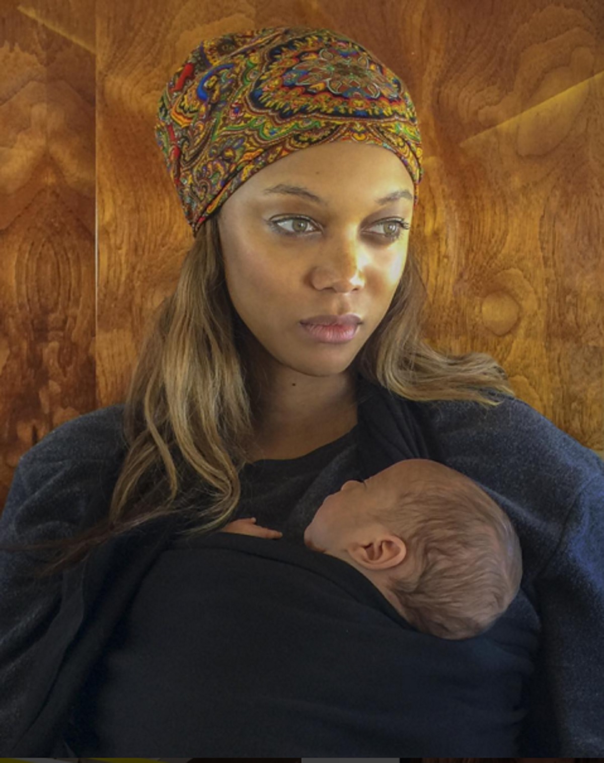 Tyra Banks Shares first Photo of Her Son York