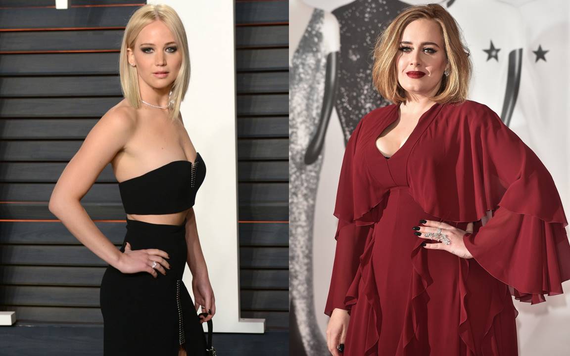 adele and jennifer lawrence