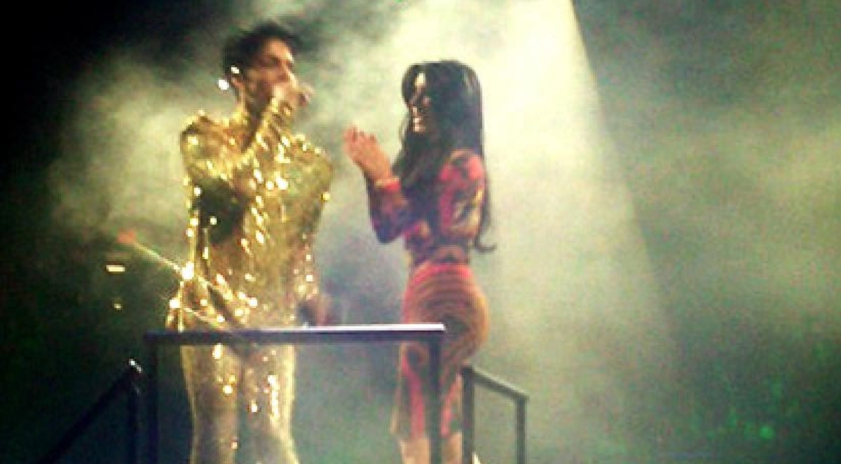 Prince Kicks Kim Kardashian Off the Stage