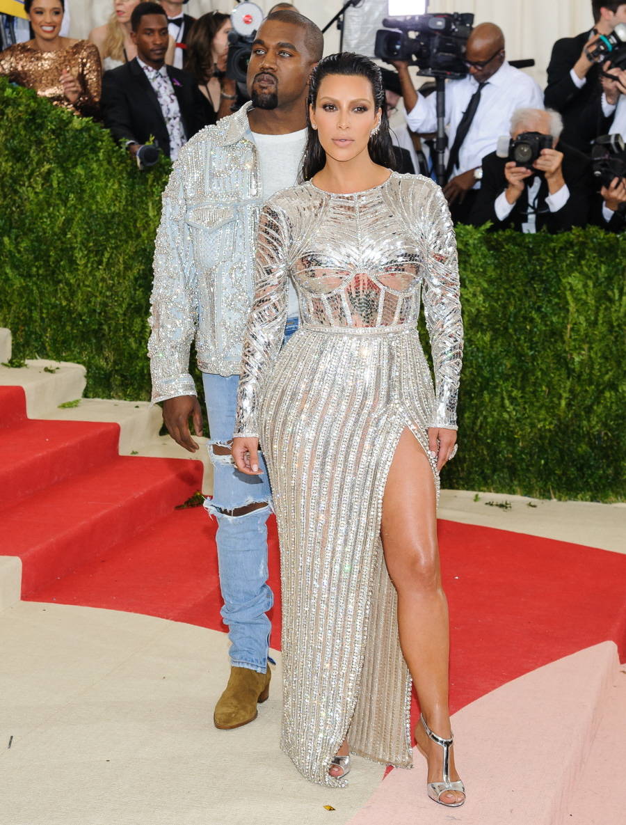 KIM KARDASHIAN AND KANYE WEST MET GALA