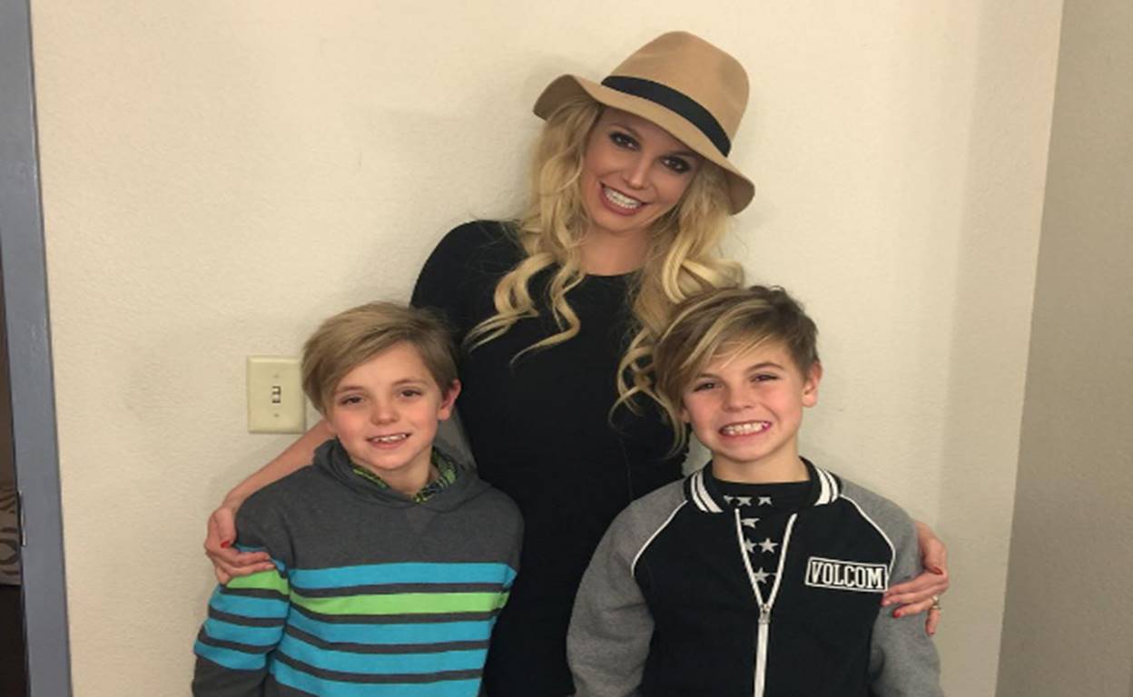 britney spears with sons sean and jayden