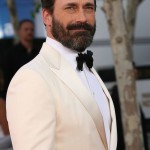 Jon Hamm with a big ol' beard at the Emmy Awards. Hot or not?!