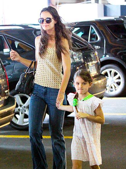 Katie Holmes and Suri Cruise spend time together in New York. Suri is already 7-years-old and looks so much like her mother!