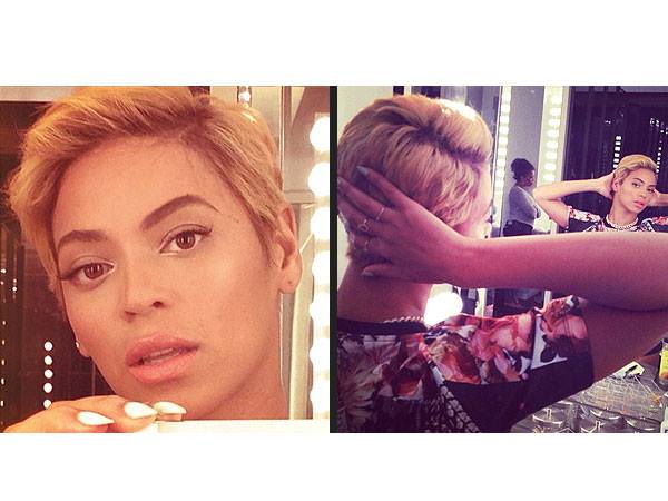 Queen Bey has clipped her lovely locks! Dang, she can rock any style! Fabulous!