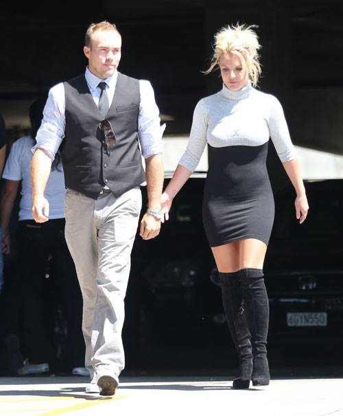 These boots were made for… church going? Yep, Britney Spears wore this outfit to church. Interesting choice…