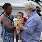 George Lucas Reveals his 5 Month Old Baby to World!