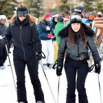 Watch Kourtney and Kim Kardashian hit the slopes