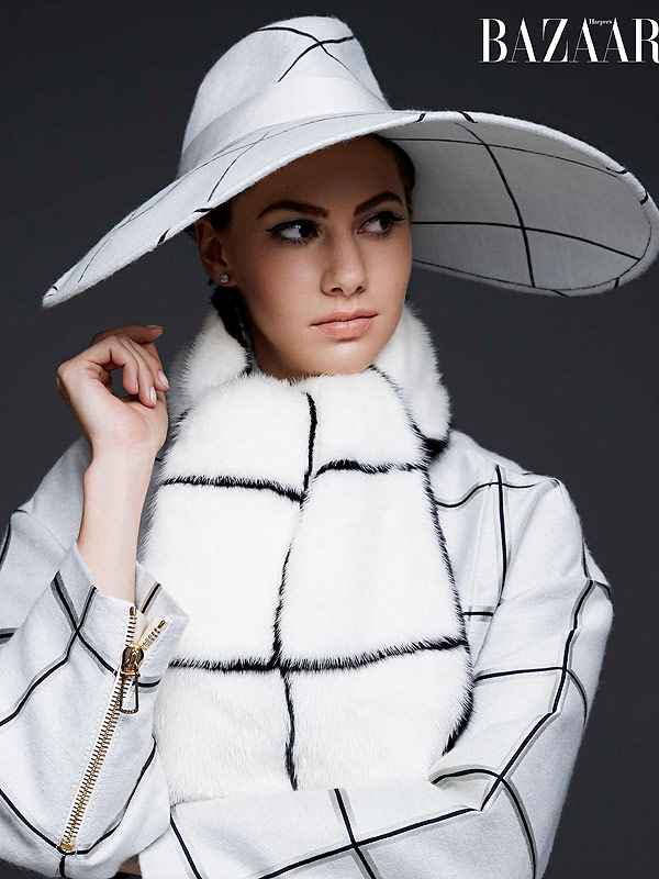 Audrey Hepburn's granddaughter, Emma Ferrer, poses for 