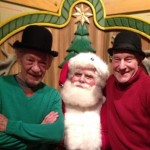 Patrick Stewart & Ian McKellen Pose with Santa!