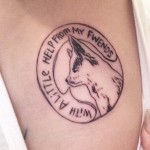 New Ink for Miley Cyrus Honoring Deceased Dog