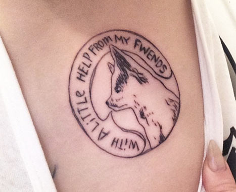 New Ink for Miley Cyrus Honoring Deceased Dog