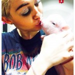 Miley Cyrus and Pet Pig