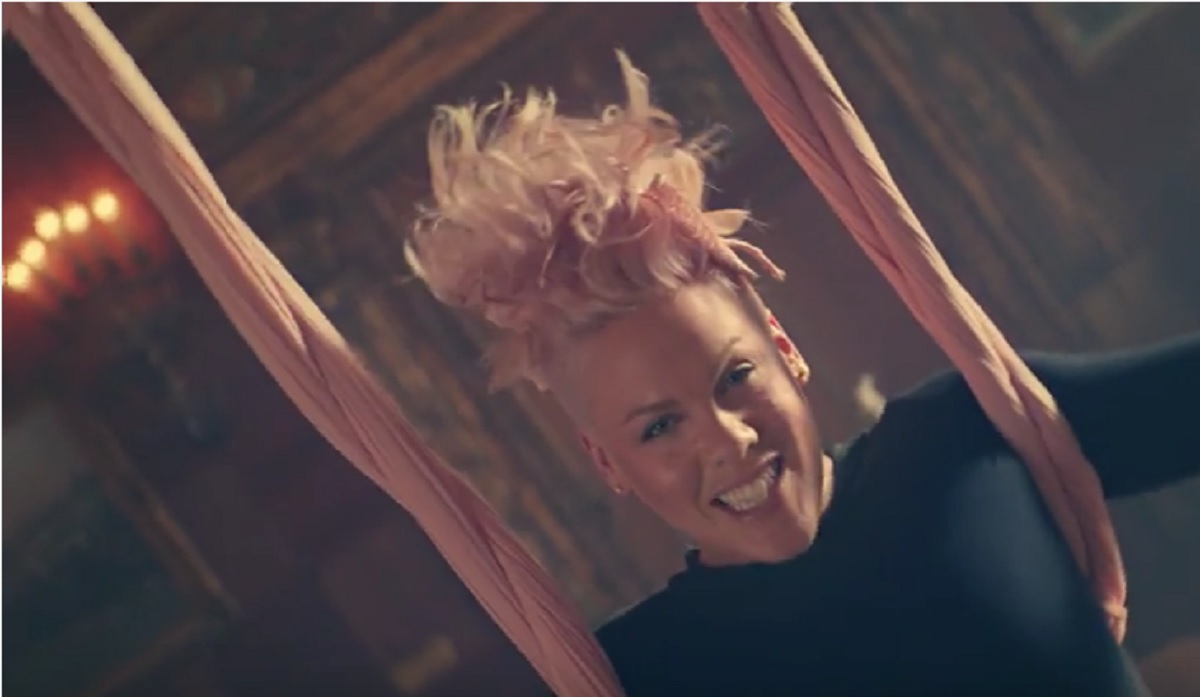 Watch P!nk’s music video for “Just Like Fire” for the Disney movie Alice Through the Looking Glass . . .