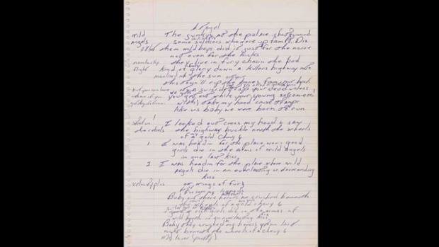 Got an extra $70,000 sitting around? That’s on the lower end of what Bruce Springsteen’s original hand-written lyrics to ‘Born To Run’ are