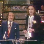 17th GRAMMYs: Paul Simon and John Lennon co-presenting the GRAMMY for Record Of The Year