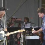 Bruce Springsteen, John Fogerty and Tom Morello jammed CCR's 'Green River' at the New Orleans Jazz Festival recently.