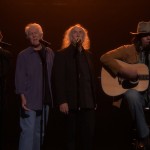 Jimmy Fallon helps promote the new 'CSNY 1974' box set.