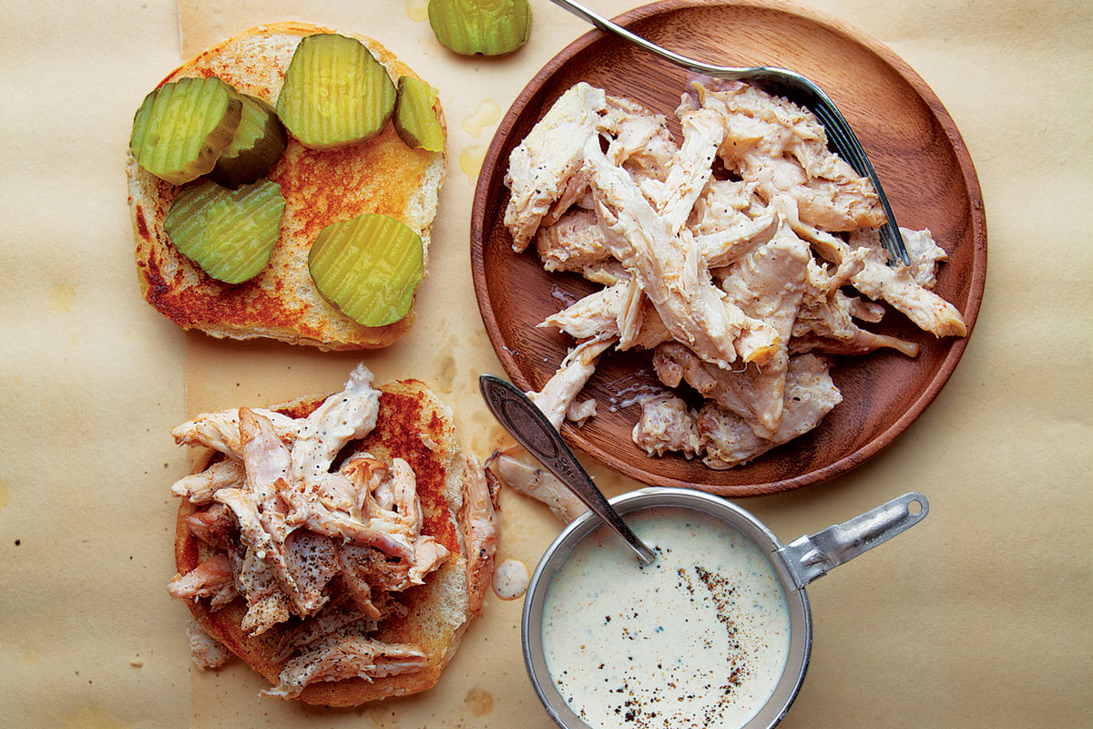 Lear how to make a delicious Alabama-style chicken sandwich…..