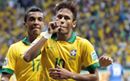 Brazil faces Germany without Neymar, captain Thiago Silva.
Neymar fractured a vertebra in the quarter-final against Colombia is out for the