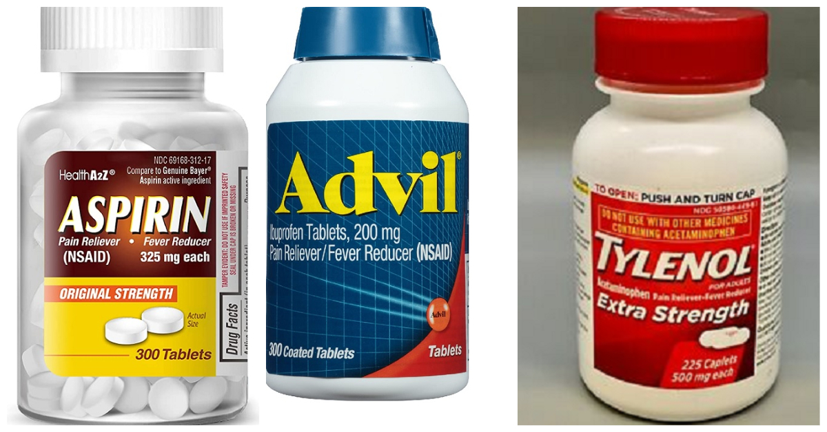 Toxic to Cats Aspirin Advil and Tylenol