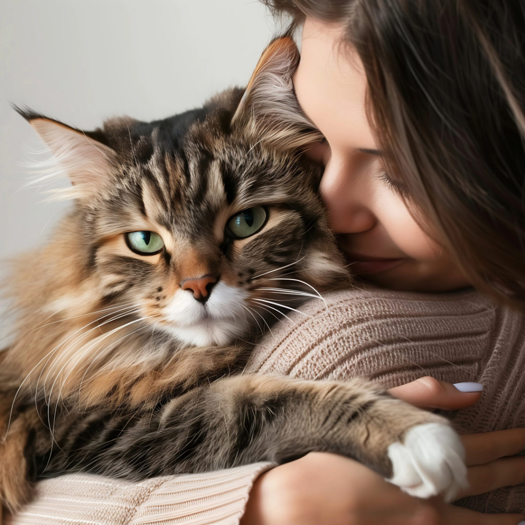 Loving Maine Coon