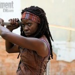 Take a look at Michonne and her nice sword. Michonne will make her series debut on AMC's third season of 'The Walking Dead.'