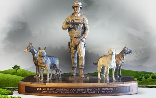 The U.S. Military Working Dog Teams National Monument, our country's