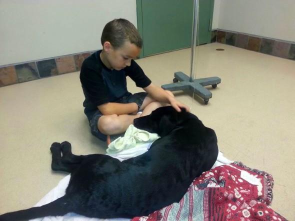 Firefighter Mike Day spent more than 15 minutes giving mouth-to-snout resuscitation to 5-month-old black lab puppy Loki before the sweet pup