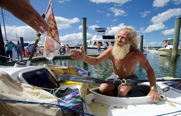 67-Year-Old Kayaker Finishes Transatlantic Crossing! Check it out: